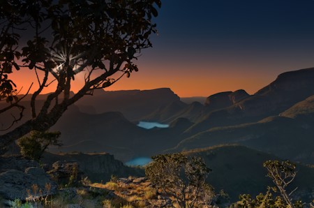 Sunset and Mountain View